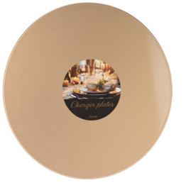 PRATO MARCADOR PLANO Ø29CM DOURADO PP#